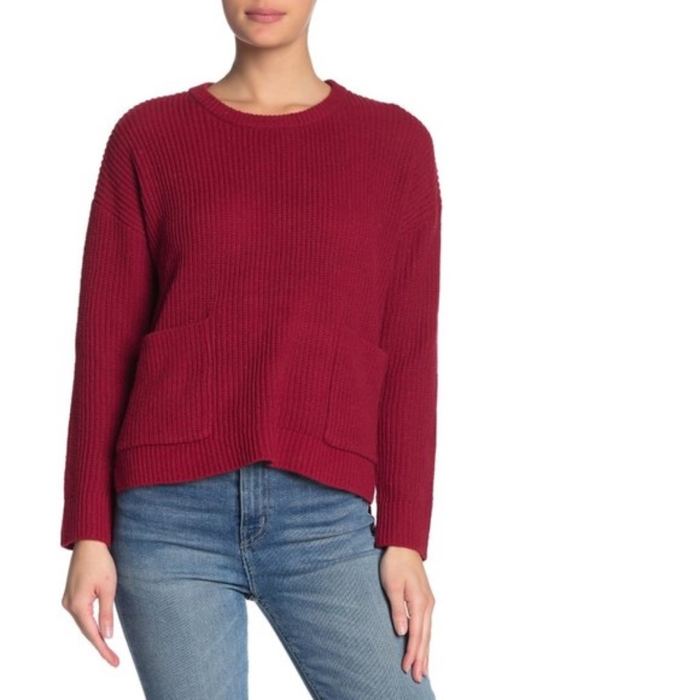 MELLODAY Two Pocket Knit Sweater